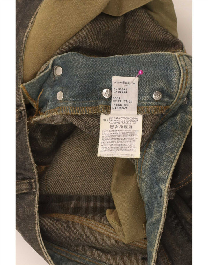 Diesel Mens Straight Jeans W31 L36 Khaki Cotton