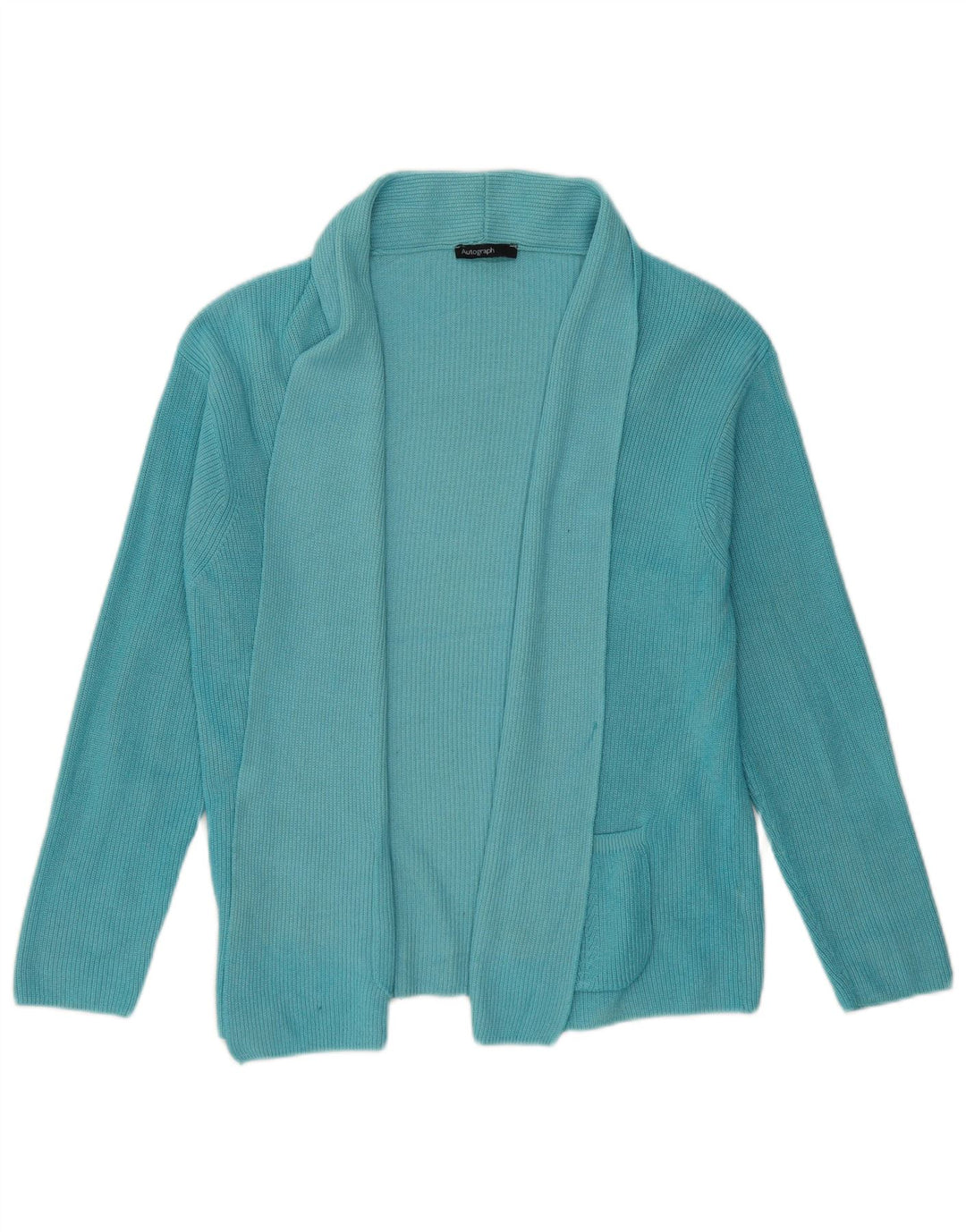 MARKS & SPENCER Womens Oversized Cardigan Sweater UK 16 Large Blue