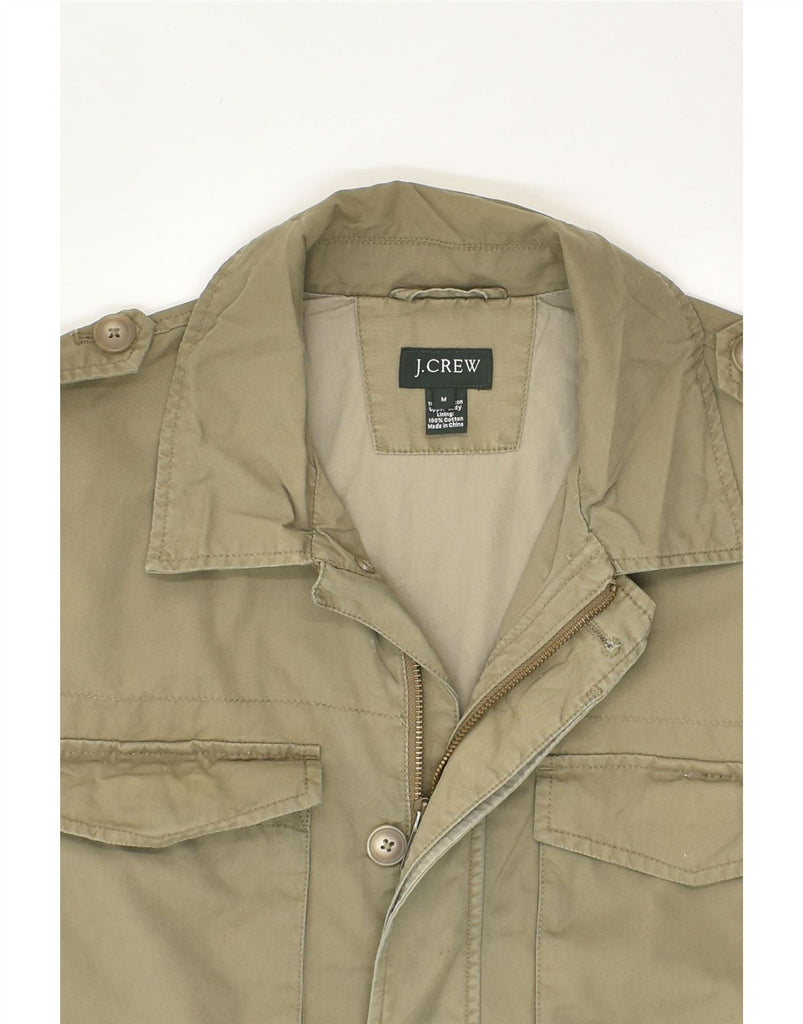 J. CREW Mens Military Jacket UK 38 Medium Khaki Cotton | Vintage J. Crew | Thrift | Second-Hand J. Crew | Used Clothing | Messina Hembry 