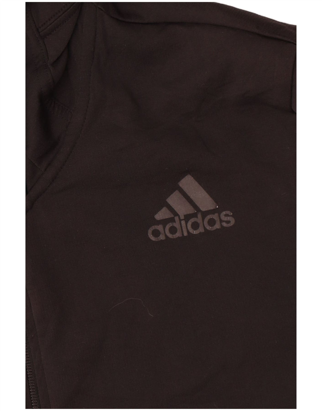 Adidas Mens Hooded Tracksuit Top Jacket Medium Black