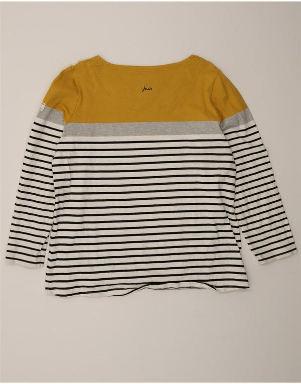 Joules Womens Top Long Sleeve UK 20 2XL Multicoloured Striped Cotton