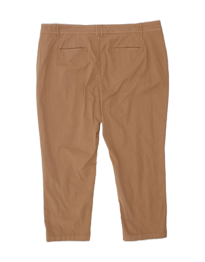 FAT FACE Womens Devon High Waist Chino Trousers UK 20 2XL W42 L26 Beige Vintage Fat Face and Second-Hand Fat Face from Messina Hembry 