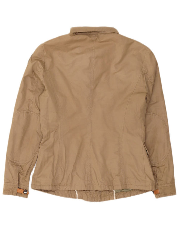 Blauer Womens Utility Jacket UK 10 Small Beige Cotton