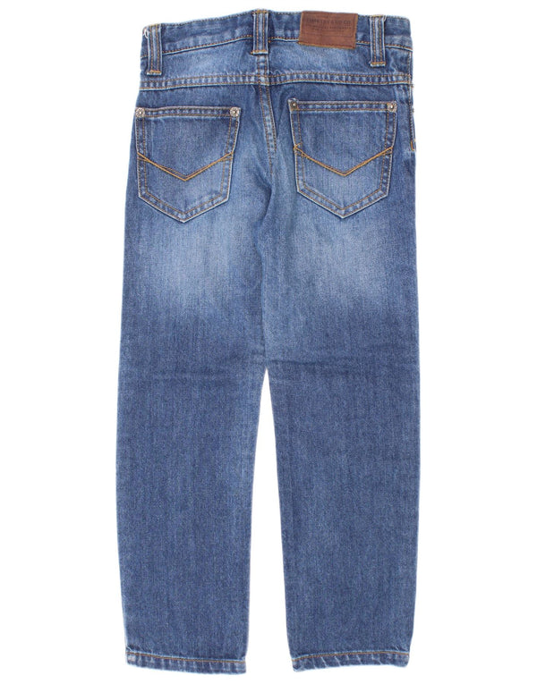 Timberland Boys Straight Jeans 5-6 Years W22 L19 Blue Cotton