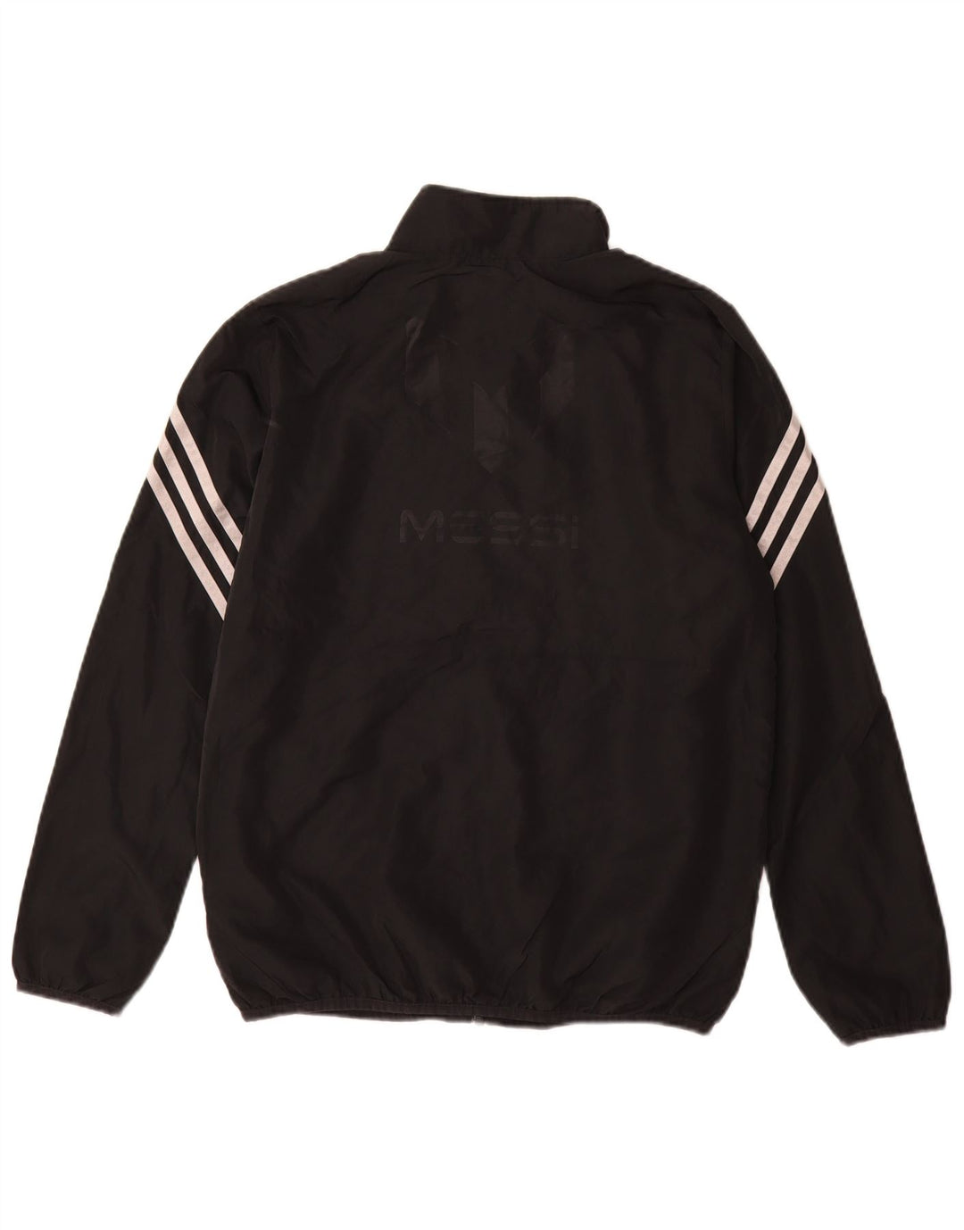 Adidas Girls MESSI Graphic Tracksuit Top Jacket 13-14 Years Black Polyester