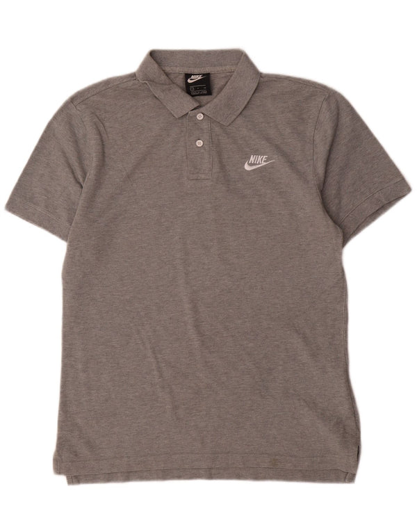 Nike Mens Short Sleeve Regular Fit Polo Shirt Small Grey Cotton