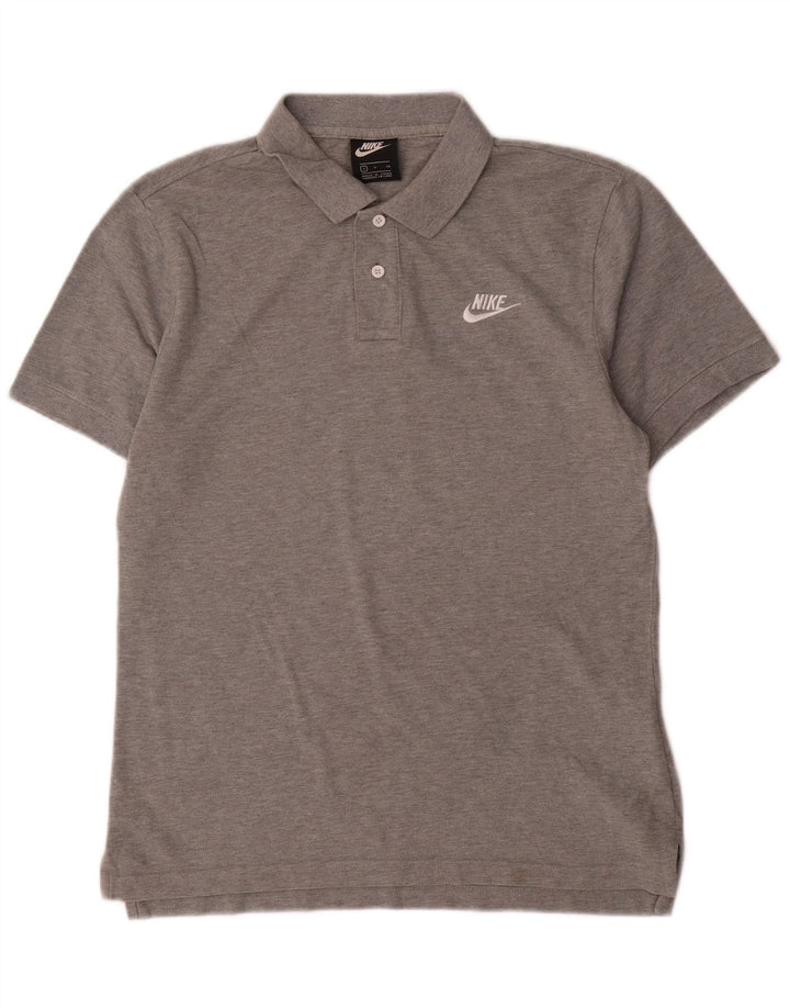 Nike Mens Short Sleeve Regular Fit Polo Shirt Small Grey Cotton