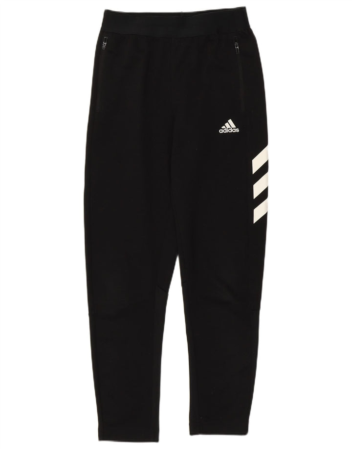 Adidas Girls Tracksuit Trousers 11-12 Years Black Polyester