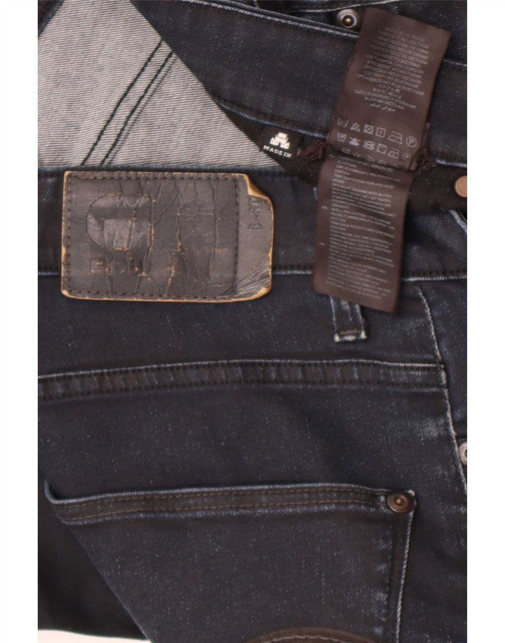 G-Star Mens Revend Slim Jeans W32 L34 Navy Blue Cotton