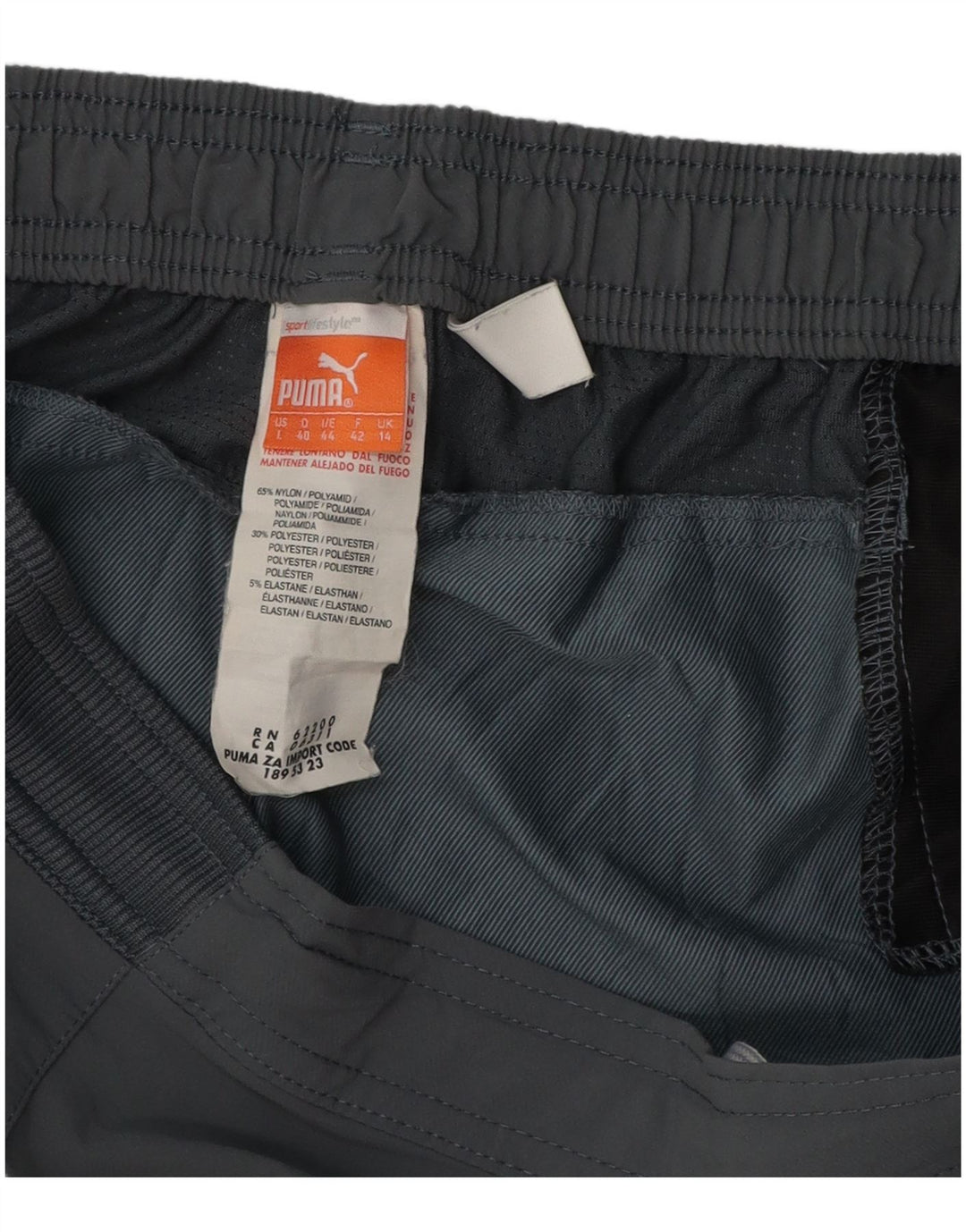 Puma Womens Sport Shorts UK 14 Large  Grey Polyester