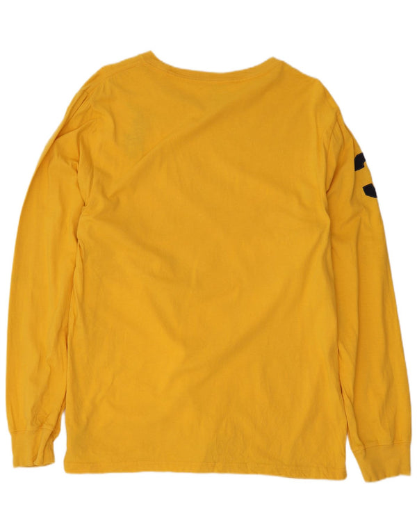 Polo Ralph Lauren Boys Graphic Top Long Sleeve 15-16 Years XL Yellow Cotton