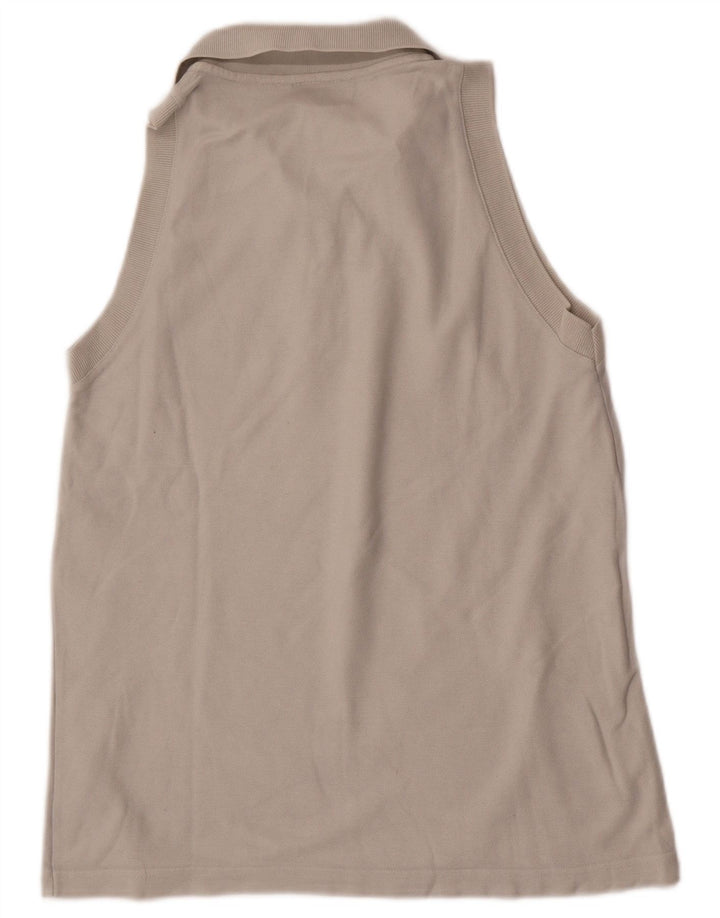Fila Womens Sleeveless Polo Shirt US 12 Large Grey