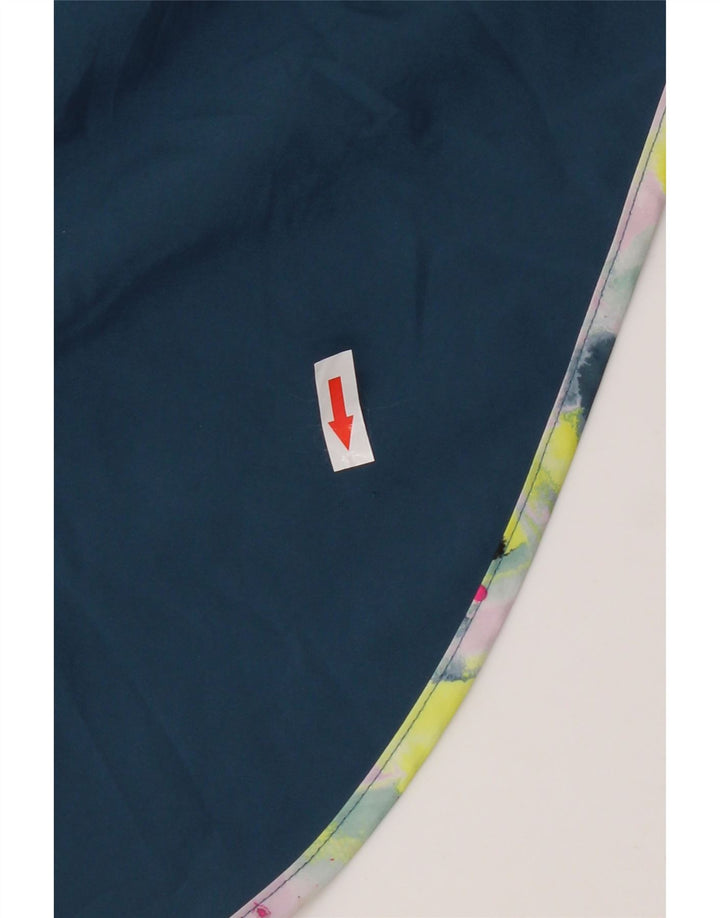 New Balance Womens Graphic Sport Shorts UK 14 Medium  Blue Polyester
