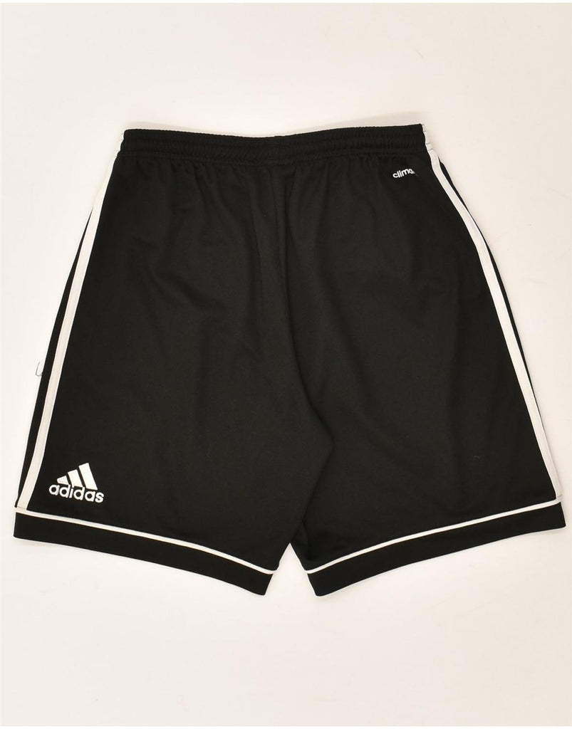 ADIDAS Boys Climalite Graphic Sport Shorts 13-14 Years Black | Vintage Adidas | Thrift | Second-Hand Adidas | Used Clothing | Messina Hembry 