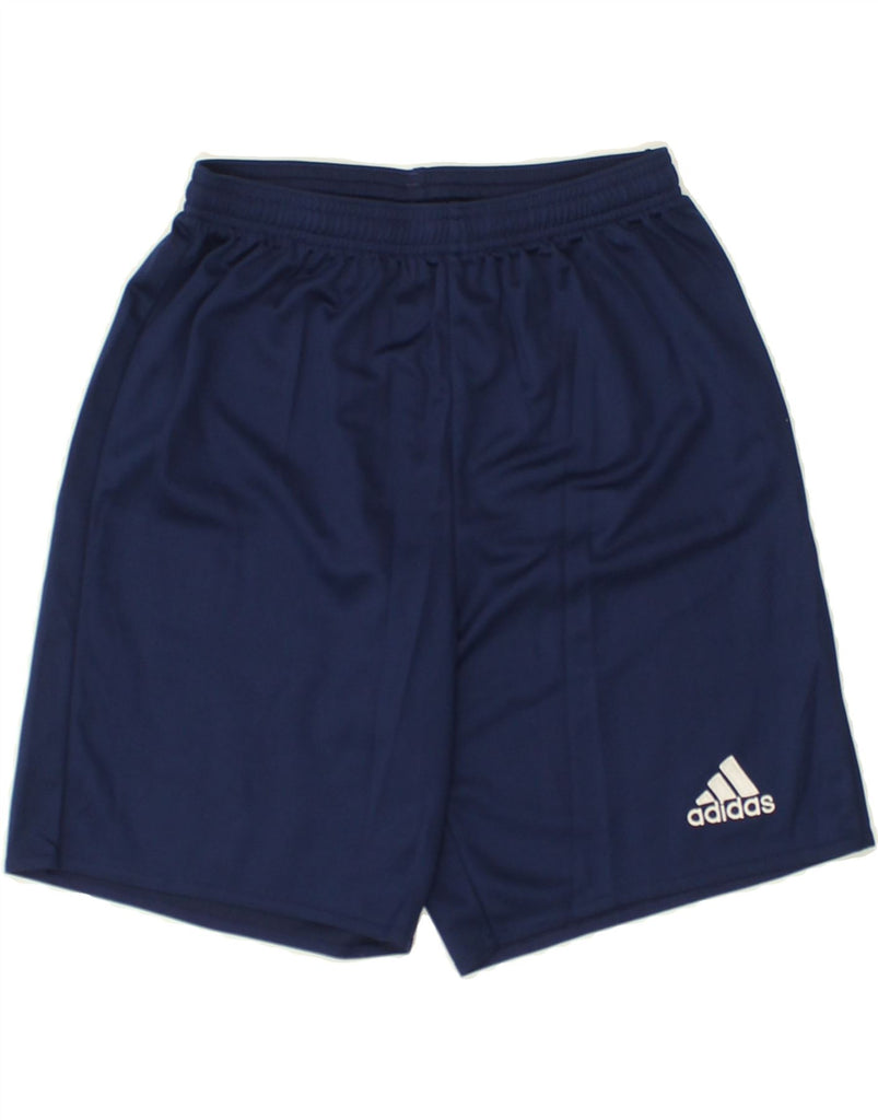 ADIDAS Boys Sport Shorts 13-14 Years Blue Polyester | Vintage Adidas | Thrift | Second-Hand Adidas | Used Clothing | Messina Hembry 