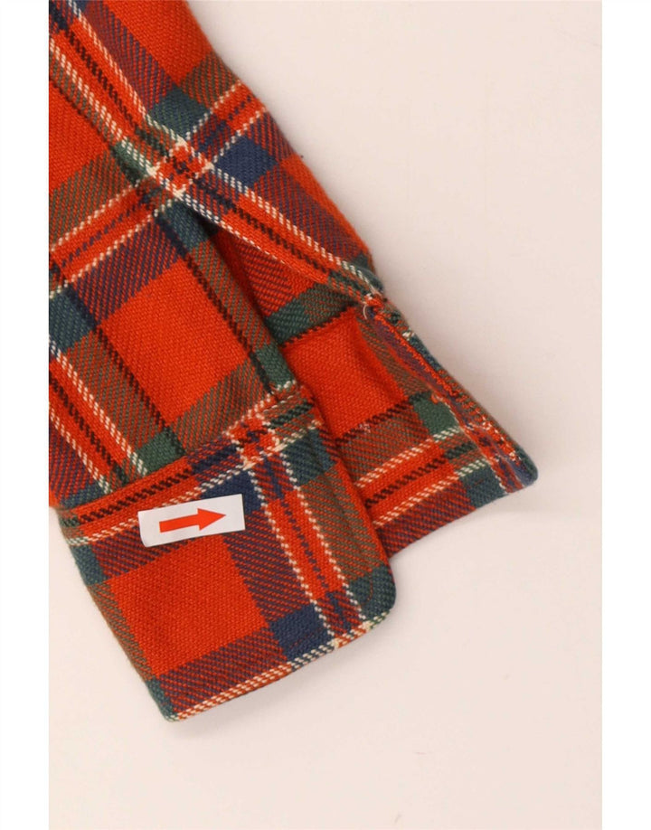 Ralph Lauren Womens Flannel Shirt US 6 Medium Orange Check