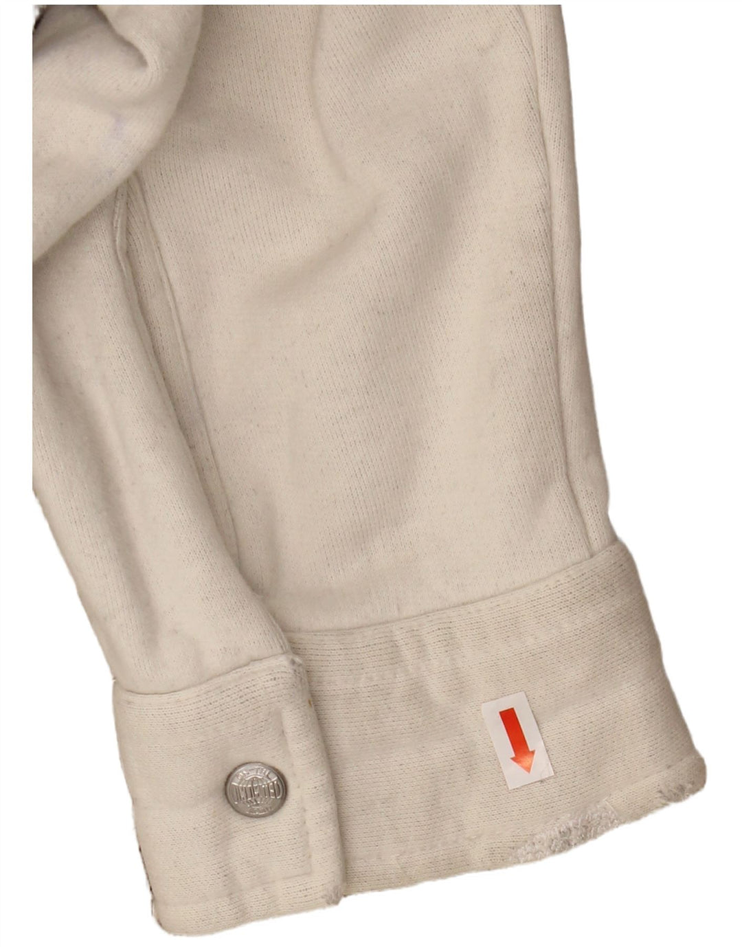 VINTAGE Mens Graphic Bomber Jacket UK 44 2XL Beige Striped Wool