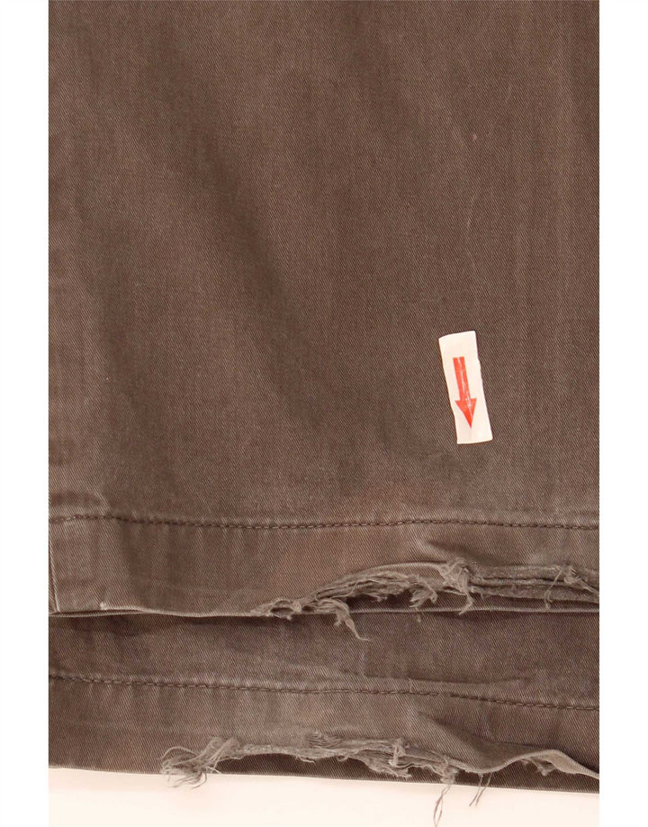 Marks & Spencer Mens Regular Chino Trousers W36 L31 Khaki Cotton