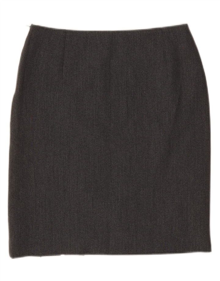 GAS Womens Pencil Skirt Medium W28  Grey Polyester Vintage Gas and Second-Hand Gas from Messina Hembry 