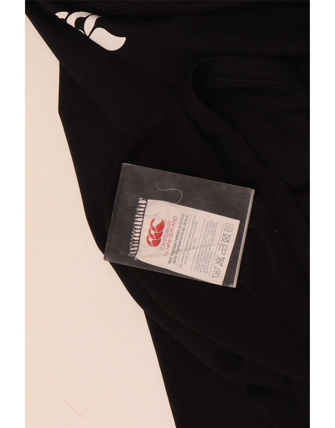 Canterbury Mens Graphic Top Long Sleeve Small Black Nylon
