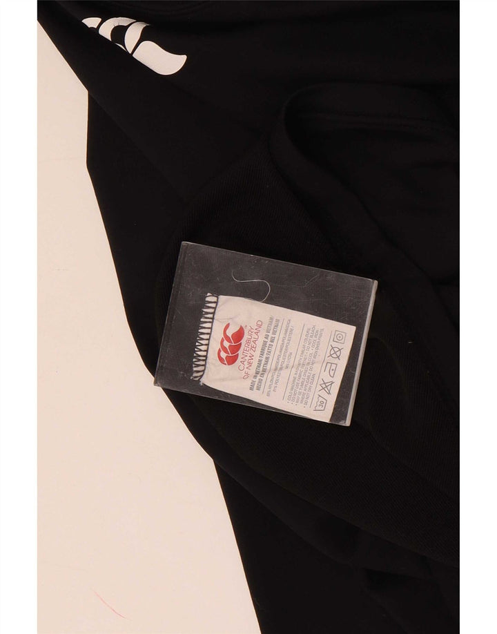 Canterbury Mens Graphic Top Long Sleeve Small Black Nylon