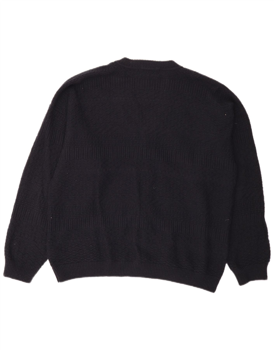 Vintage Mens Cardigan Sweater XL Navy Blue