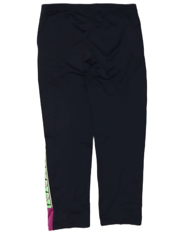 Lotto Mens Graphic Tracksuit Trousers Large Navy Blue Colourblock