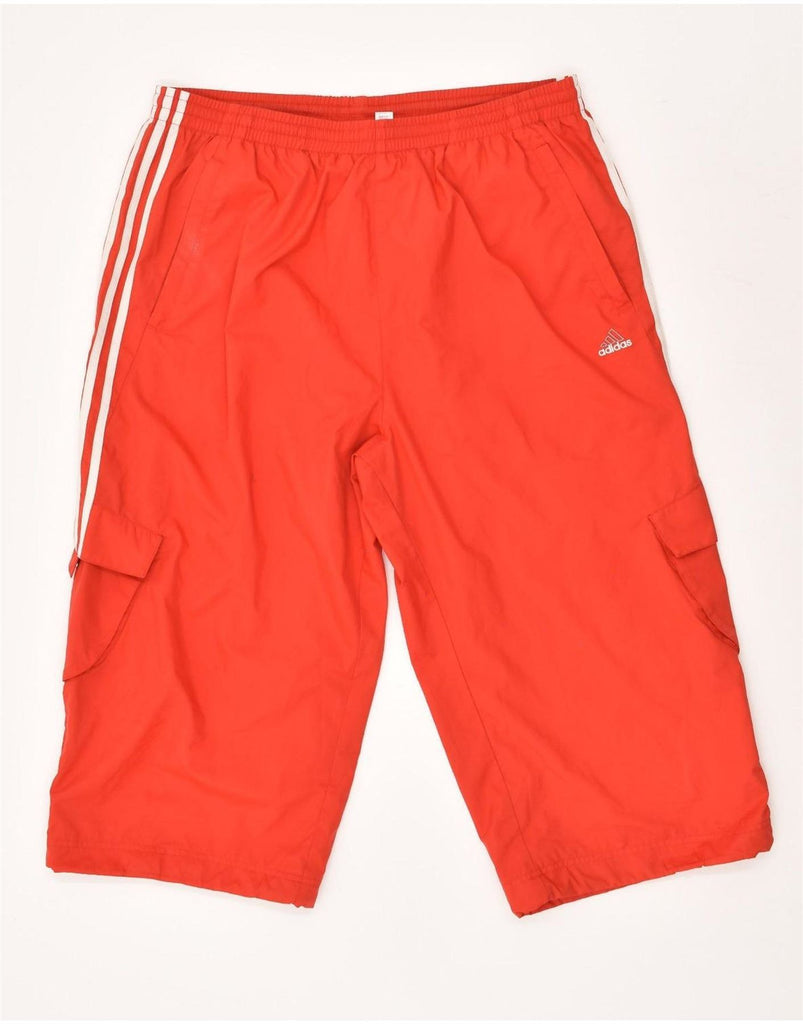 ADIDAS Mens Sport Shorts XL Red Polyester | Vintage Adidas | Thrift | Second-Hand Adidas | Used Clothing | Messina Hembry 