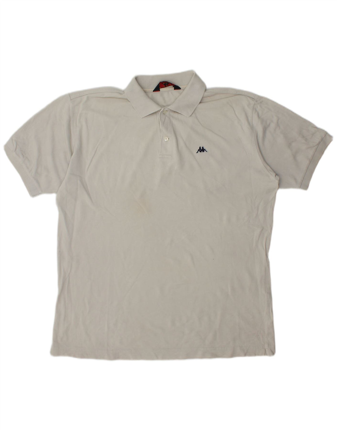 Kappa Mens Polo Shirt XL Beige Cotton
