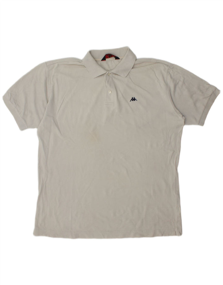 Kappa Mens Polo Shirt XL Beige Cotton