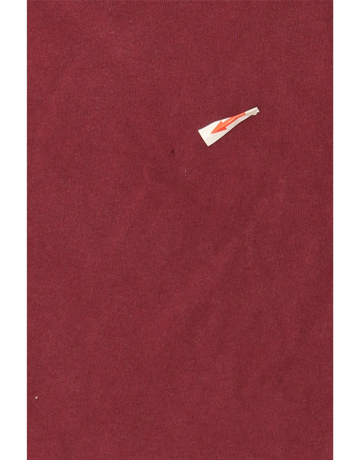 Tommy Hilfiger Mens Sweatshirt Jumper Large Burgundy Cotton