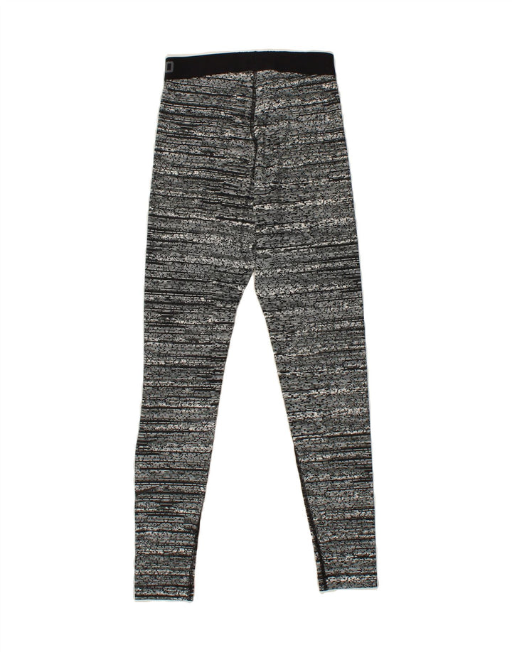 NIKE Womens Dri Fit Leggings UK 4 XS  Grey Striped Polyester Vintage Nike and Second-Hand Nike from Messina Hembry 