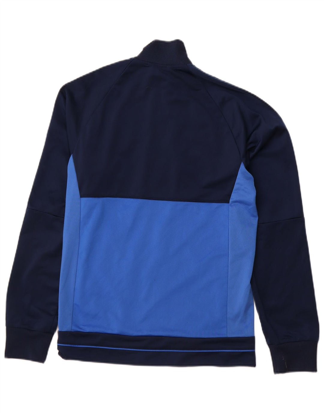 ADIDAS Mens Tracksuit Top Jacket Small Navy Blue Colourblock Polyester