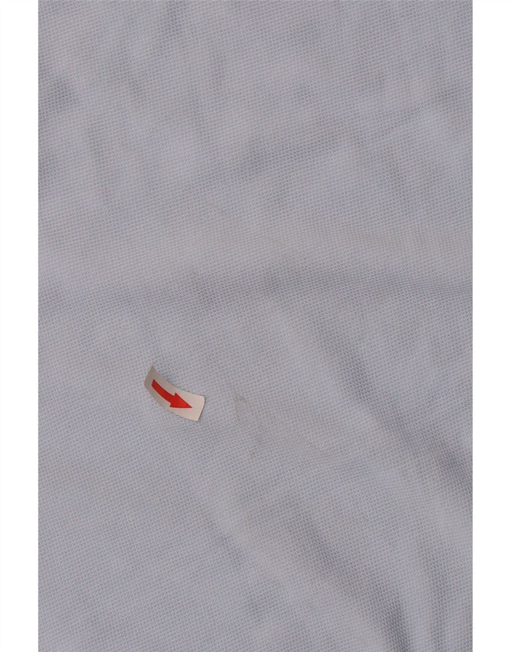 LACOSTE Mens Long Sleeve Polo Shirt Size 4 Medium Blue Cotton