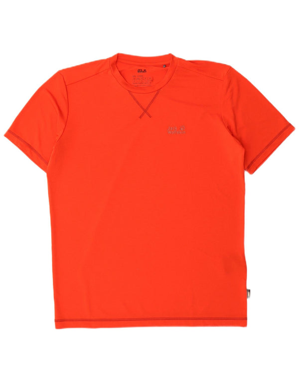 Jack Wolfskin Mens T-Shirt Top UK 40 Medium Orange Polyester