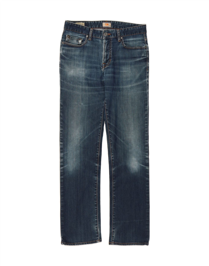 HUGO BOSS Mens Regular Fit Straight Jeans W32 L34 Blue Cotton Vintage Hugo Boss and Second-Hand Hugo Boss from Messina Hembry 