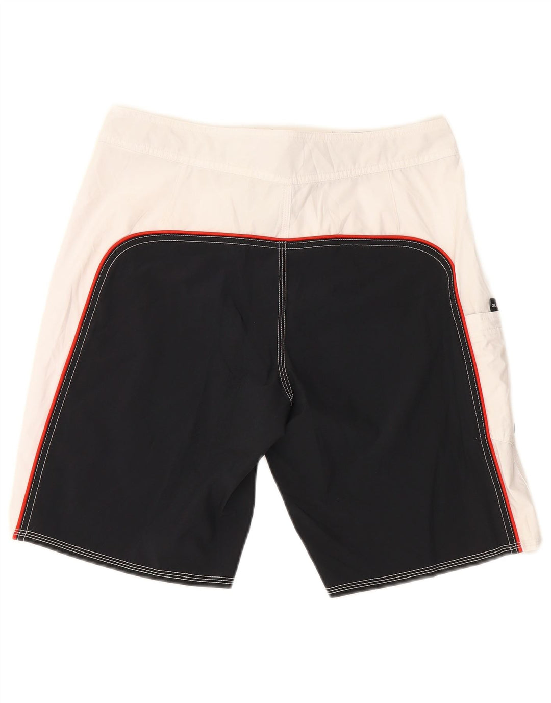 Quiksilver Mens Surfsilk Swimming Shorts Small White Colourblock