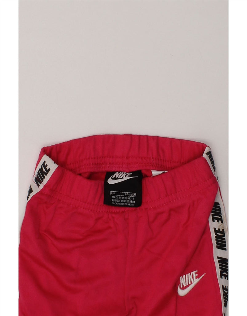 NIKE Baby Boys Tracksuit Trousers 12-18 Months Pink Polyester | Vintage Nike | Thrift | Second-Hand Nike | Used Clothing | Messina Hembry 