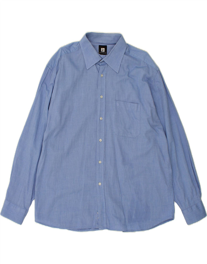ROCCOBAROCCO Mens Shirt Size 18 45 2XL Blue Cotton Vintage Roccobarocco and Second-Hand Roccobarocco from Messina Hembry 