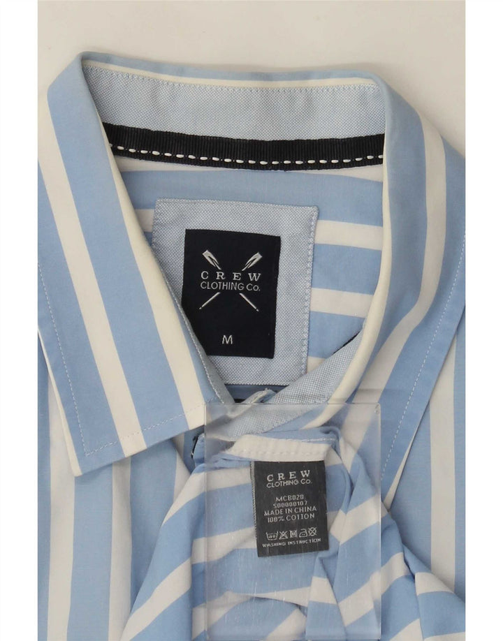 Crew Clothing Mens Shirt Medium Blue Striped Cotton