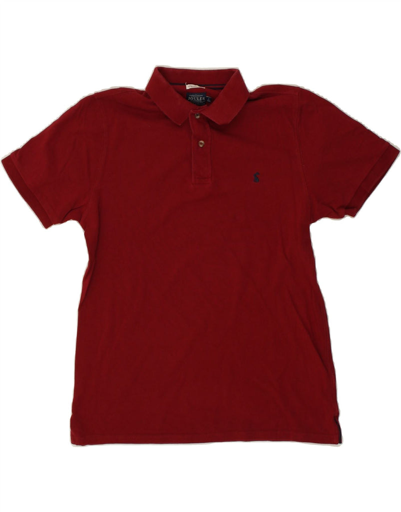 JOULES Mens Classic Fit Polo Shirt Large Burgundy Cotton | Vintage Joules | Thrift | Second-Hand Joules | Used Clothing | Messina Hembry 