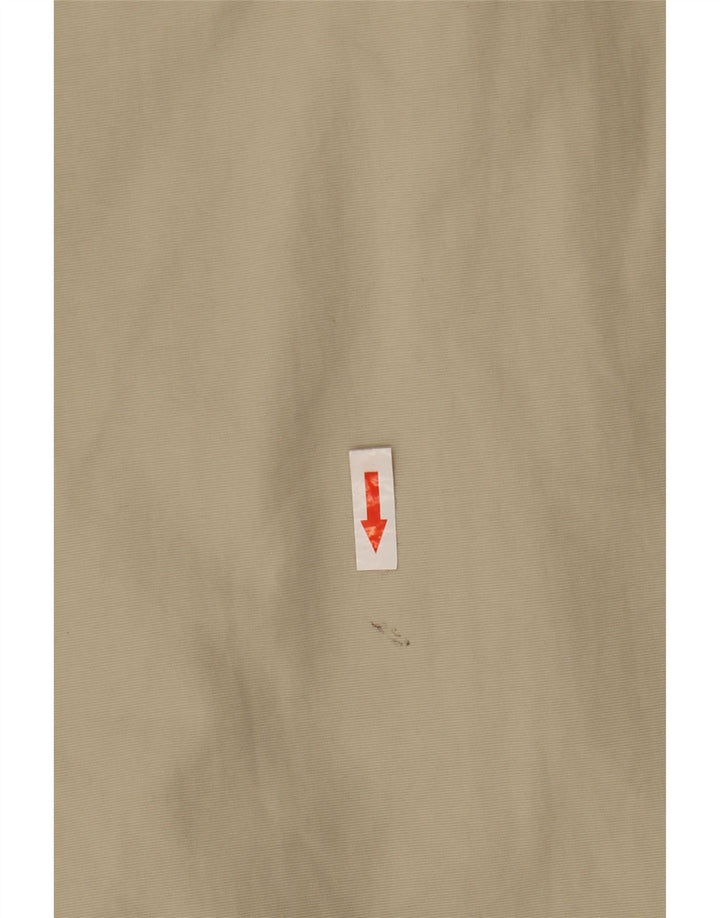 Woolrich Mens Bomber Jacket UK 38 Medium Beige Nylon