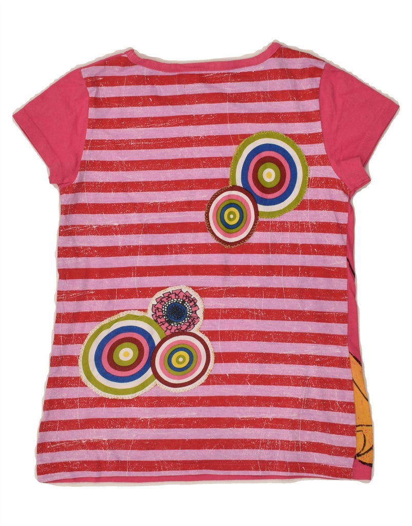 DESIGUAL Girls Minnie Graphic T-Shirt Top 9-10 Years Pink Striped | Vintage Desigual | Thrift | Second-Hand Desigual | Used Clothing | Messina Hembry 