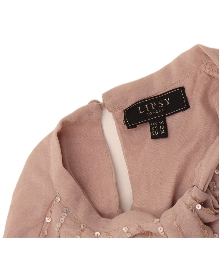 Lipsy Womens Maxi Dress UK 16 Large  Pink