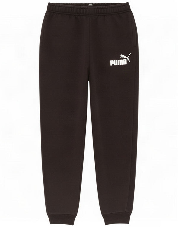 Puma Boys Tracksuit Trousers Joggers 7-8 Years Black Cotton