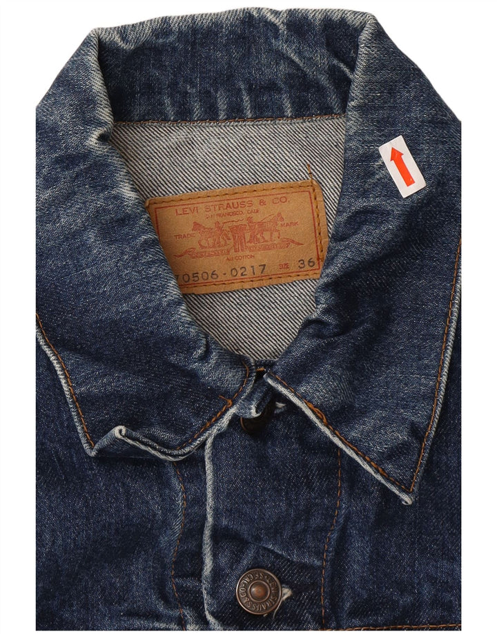 LEVI'S Womens Denim Jacket EU 36 Small Blue