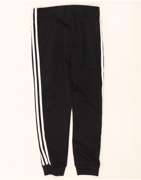 ADIDAS Boys Tracksuit Trousers Joggers 9-10 Years Black