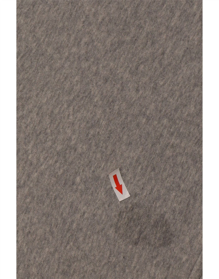 NIKE Mens Loose Fit Hoodie Jumper Medium Grey Cotton