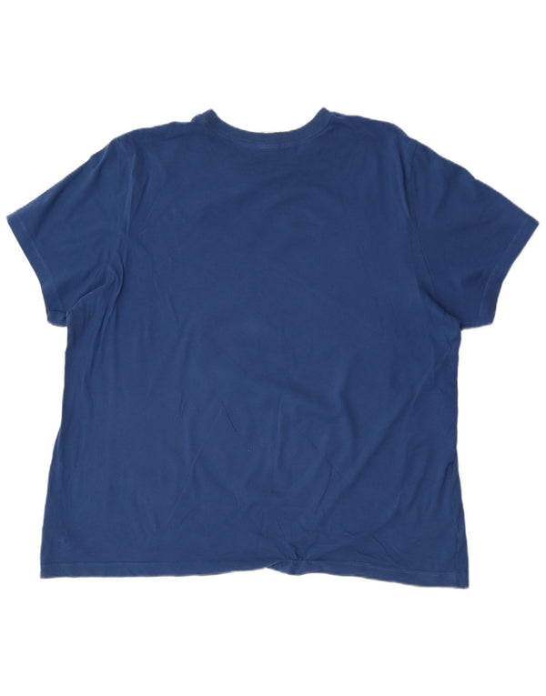 Nike Mens Graphic T-Shirt Top 2XL Blue Cotton