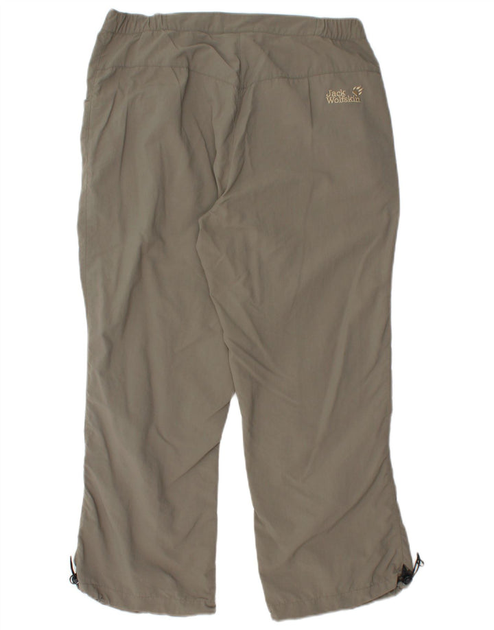 JACK WOLFSKIN Womens Cropped Trousers UK 10/12 Medium W30 L23 Grey